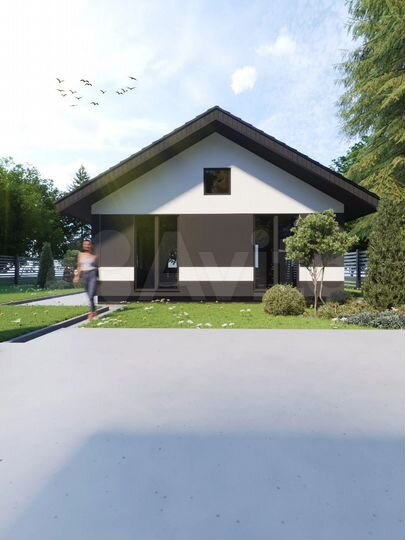 Коттедж 75 м² на участке 8 сот.