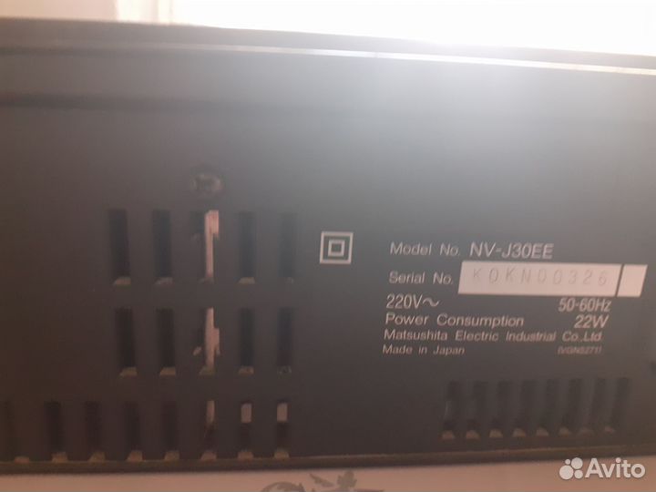 Видеомагнитофон panasonic nv-J30EE
