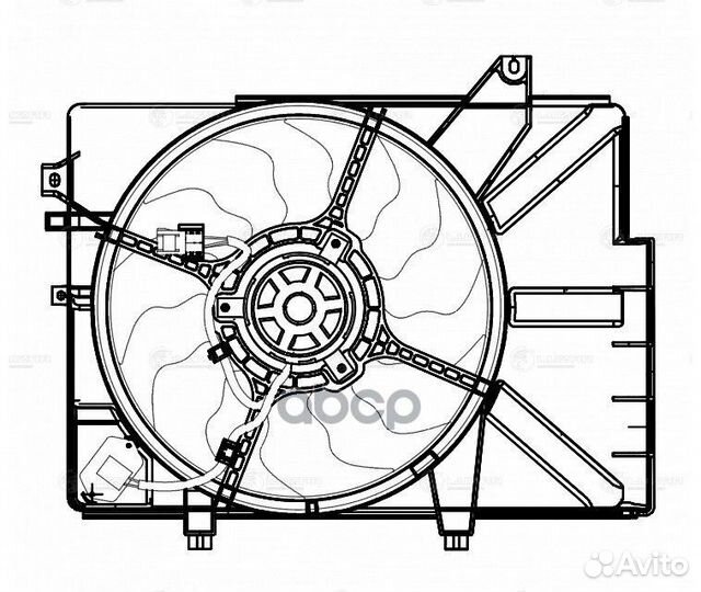 Э/вентилятор охл. LFK 0808 luzar