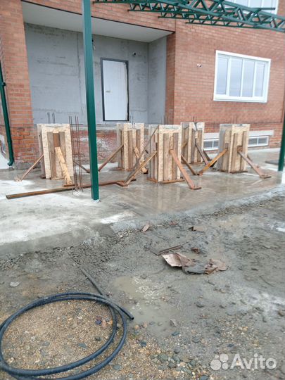 Бетонные работы, заборы,наливные полы