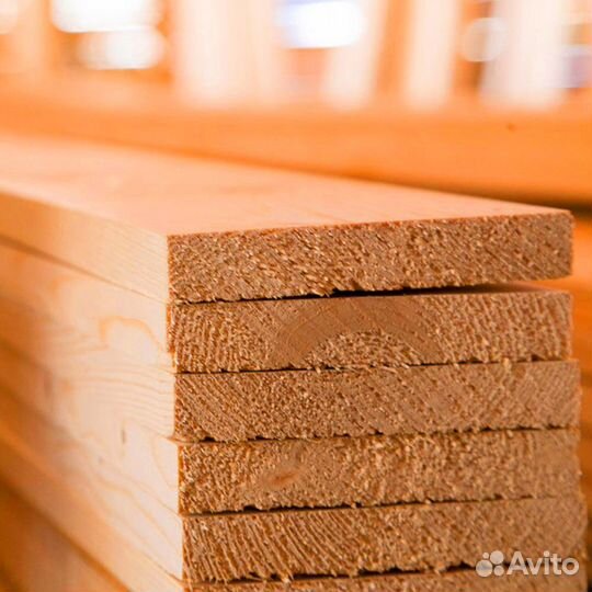 Обрезная доска лиственница 25х100х6000мм