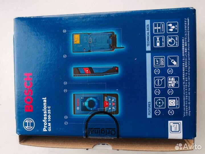 Лазерный дальномер bosch glm100-25c