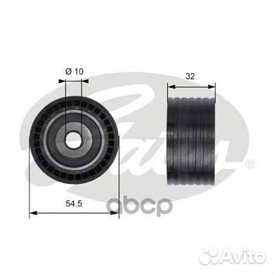 Ролик обводной ремня грм LCV T41237 Gates
