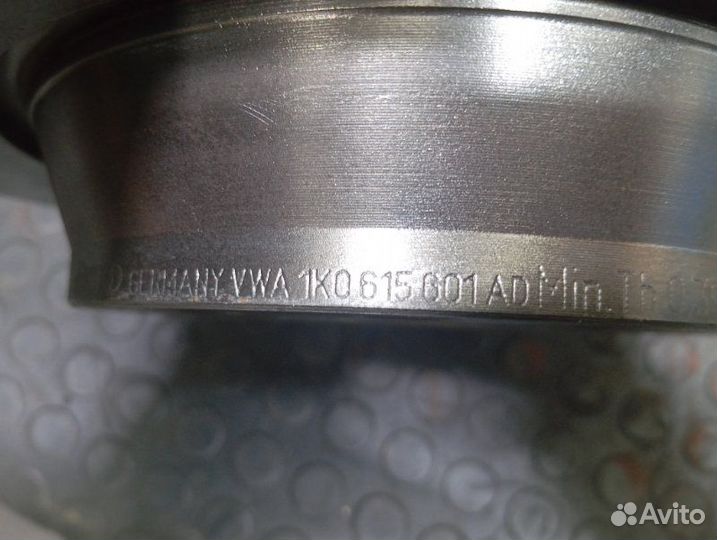 Диски тормозные комплект задние Volkswagen Tiguan