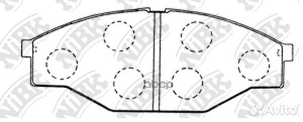 Колодки тормозные дисковые PN1166 NiBK PN1166 NiBK