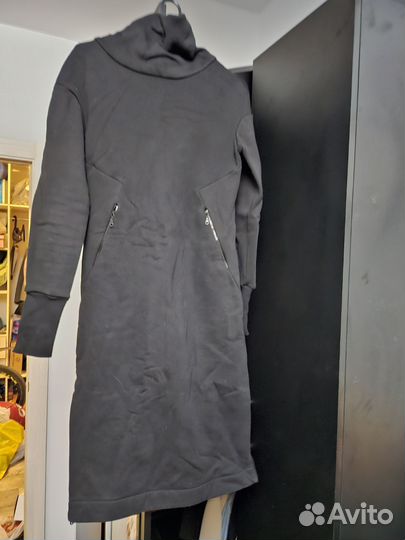 Платье тёплое с навесом р44