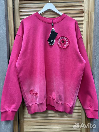 Свитшот розовый Chrome Hearts 100% хлопок