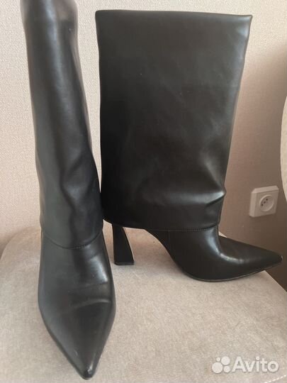 Сапоги женские натуральная кожа 37