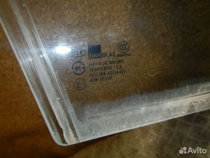 Стекло двери передней правой, KIA (Киа) -spectra