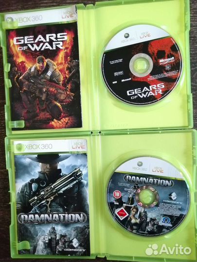 Damnation, Gears of War. Диски для Xbox 360