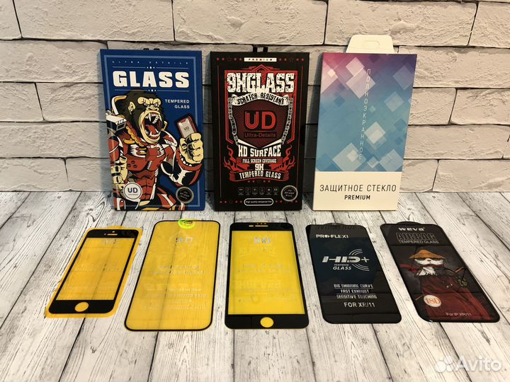Защитные стекла iPhone/xiaomi/samsung/honor