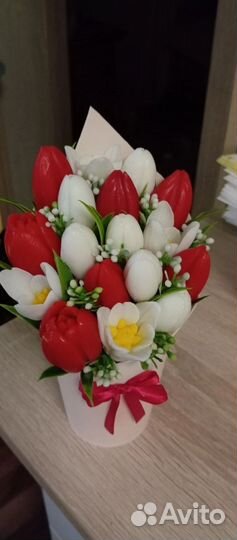 Букет цветов из мыла