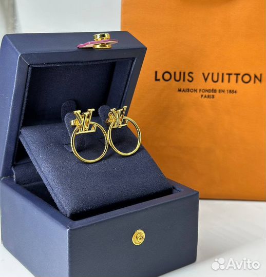 Серьги louis vuitton