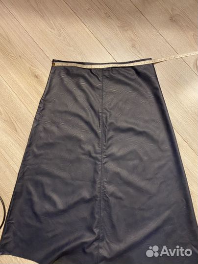 Юбка экокожа длинная