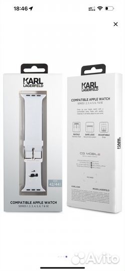Ремешок Karl Lagerfeld для Apple Watch
