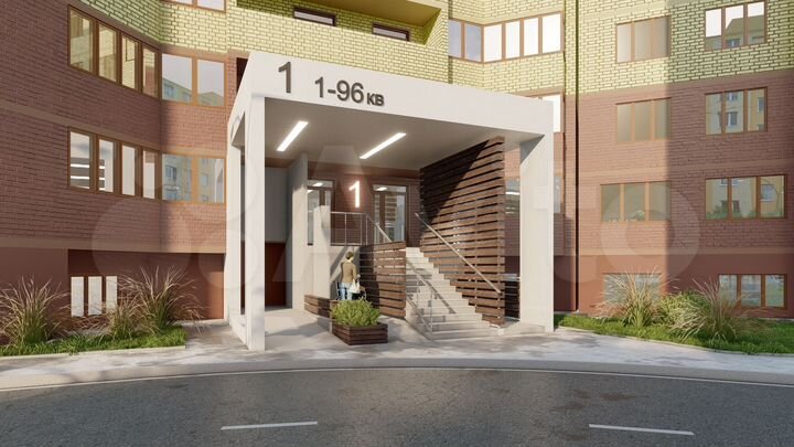 2-к. квартира, 68,6 м², 2/17 эт.