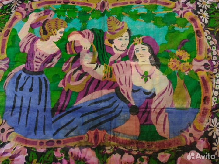 Ковер-Малеванка, старинный, Польша,19в.Отличный