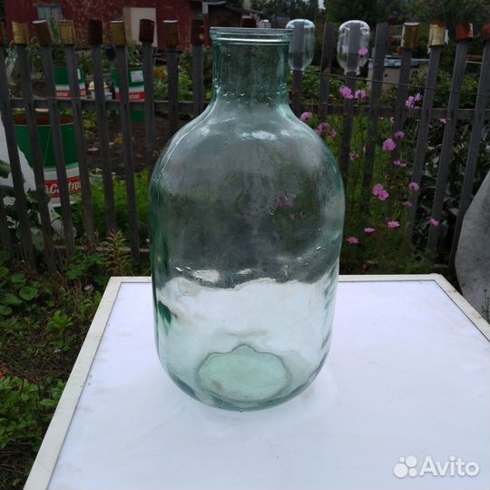 Бутыль 10 литров стекло