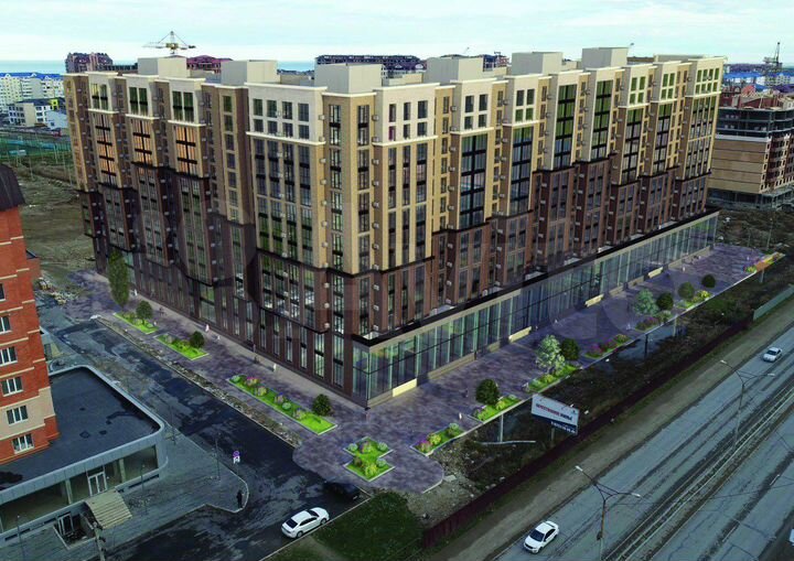 2-к. квартира, 53,6 м², 7/12 эт.