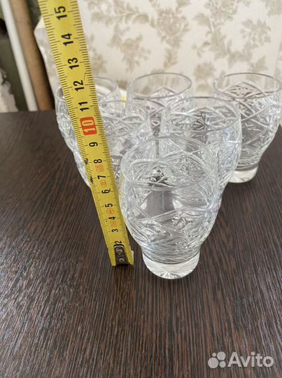 Набор из 6 рюмок/стопок СССР 7.5 см высота