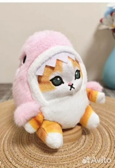 Мягкая игрушка кот акула брелок