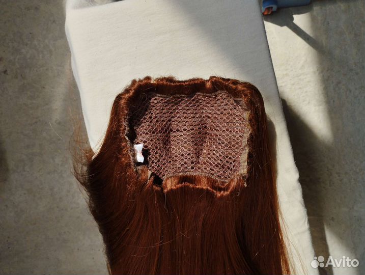 Хвост, волосы синтетические 30см