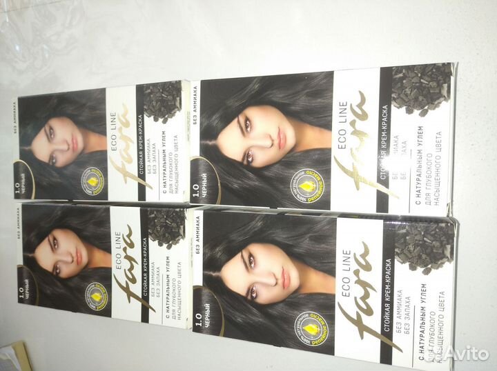Черная Краска для волос без аммиачная
