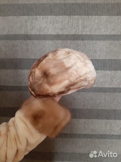 Берет женская стриженная норка