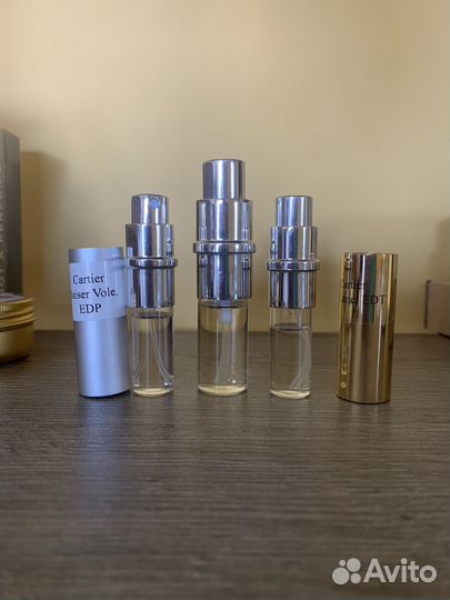 Отливанты, оригиналы Bvlgary, Lancôme, Cartier