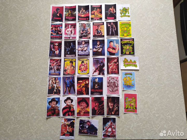 Вкладыши,карточки,обертки из 90-х