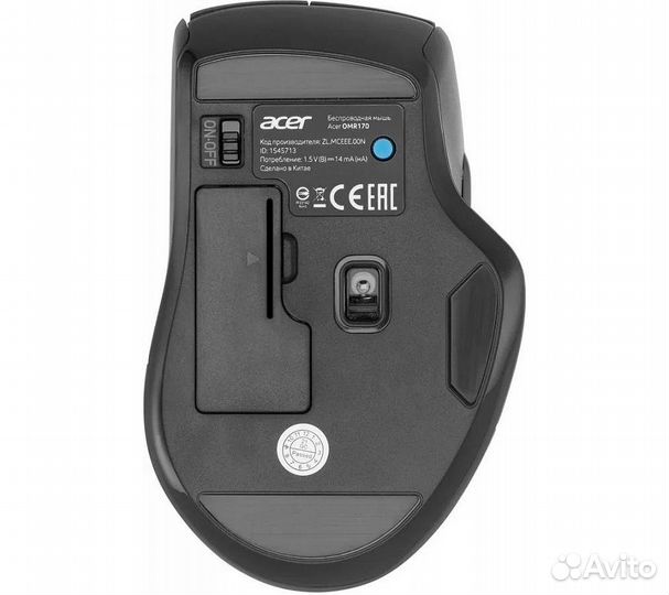Беспроводная мышь Acer OMR170, черный