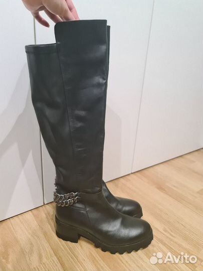Сапоги женские натуральная кожа демисезонные 40