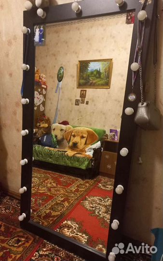 Гримерное зеркало со столом бу