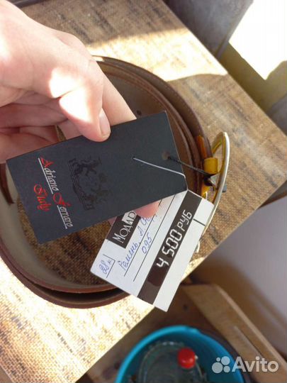 Дизайнерский кожаный ремень Adriano Ferraro Italy