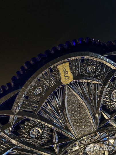 Ваза для фруктов хрусталь