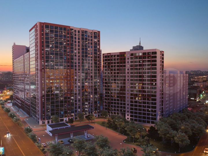 Квартира-студия, 23,6 м², 18/27 эт.