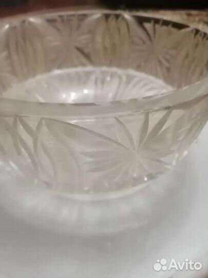 Ваза для фруктов хрусталь