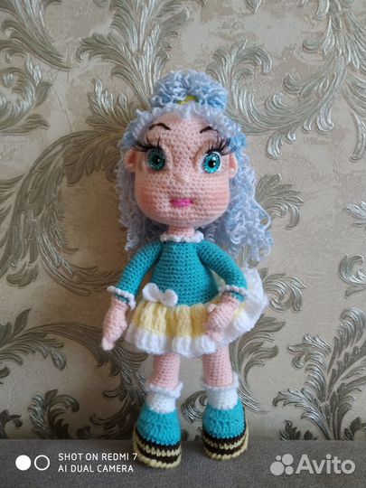 Вязанные игрушки куклы, белочки, енот, зайчик