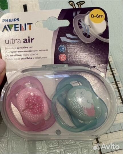 Соска пустышка avent 0 6