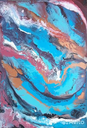 Картина флюид арт Абстракция