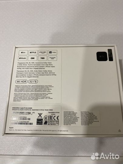 Тв-приставка Apple TV 4K HDR 32 GB (новая)
