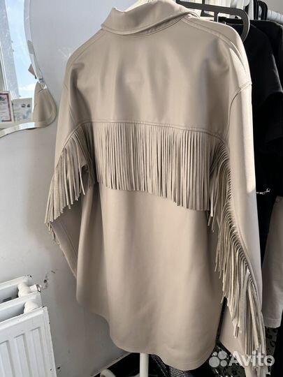 Кожаная рубашка lime