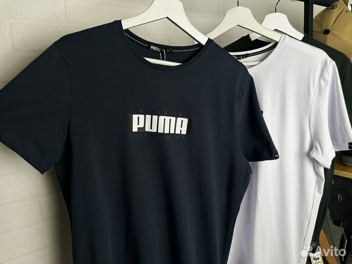 Футболка мужская Puma Athletic 48-54 синяя