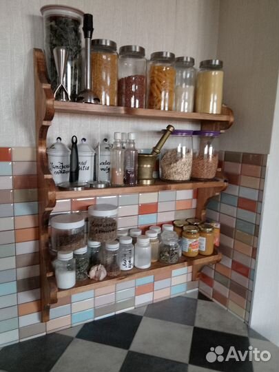 Полка на кухню для специй