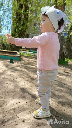 Брюки кордовые на девочку 80