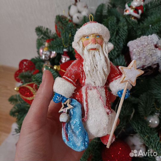 Ватные игрушки Дед мороз