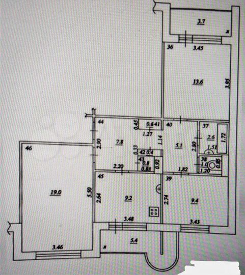 3-к. квартира, 78 м², 8/9 эт.