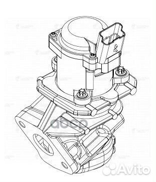 Клапан EGR ford focus 05/peugeot 307 04- 1.6D