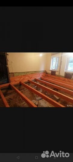 Ремонт, замена полов и другие работы