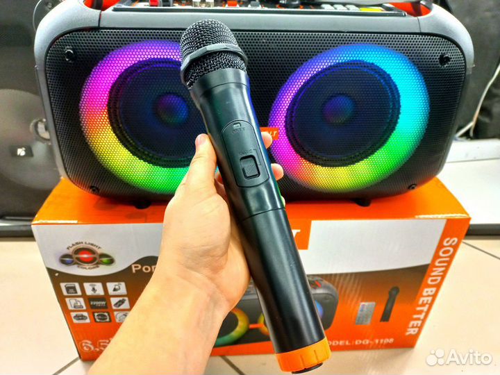 Большая блютуз колонка 300ватт Digivolt 1108